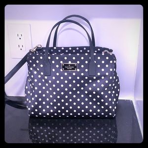 Kate spade poker  dot bag with strap